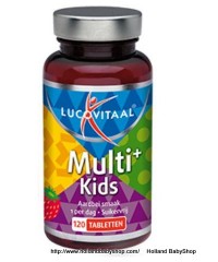 Lucovitaal Multi+ kids strawberry 120 pc
